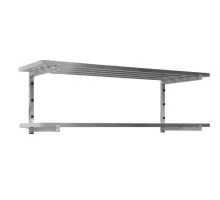 Wall Shelves With Struts, 2 Shelves, 1200Mm