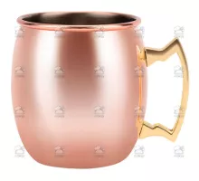 Tērauda glāze, vara, tilpums 0,4 l