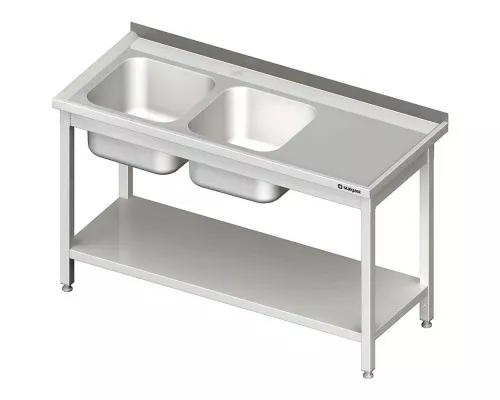 table with three sinks right, without shelf 1500x600x850 mm Table with three sinks right, without shelf 1500x600x850 mm, Stalgast, 981116150