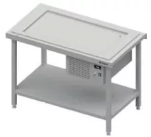 Standing unit with a refrigerated display plate 4xgn 1/1, type ss, 1570x750x880 mm