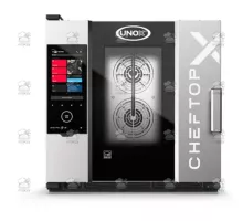 CHEFTOP-X, Kombinētā krāsns, 6×GN 1/1, 15 kW, gāzes, atvēršana pa labi