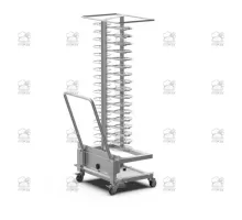 Тележка для тарелок QUICK.Plate, 51 тарелок, 776×615×1711 мм