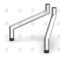Exhaust gas conveyor extension kit, 344×243×207 mm, for CHEFTOP-X