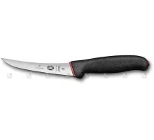Dual Grip, boning knife, 12cm, straight, super flex, black/red