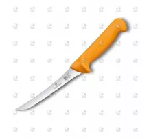 Swibo, нож для обвалки, нормальная кромка, полугибкий, 13 см, желтый, Victorinox, 5.8404.13