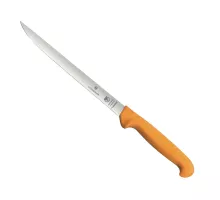 Swibo, нож для филетирования рыбы, нормальная кромка, flex-narrow, 20 см, желтый, Victorinox, 5.8449.20