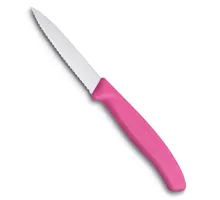 Swiss classic, paring knife, wavy, 10 cm, pink, Victorinox, 6.7636.L115