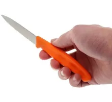 Swiss classic, paring knife, 10 cm, orange, Victorinox, 6.7636.L119