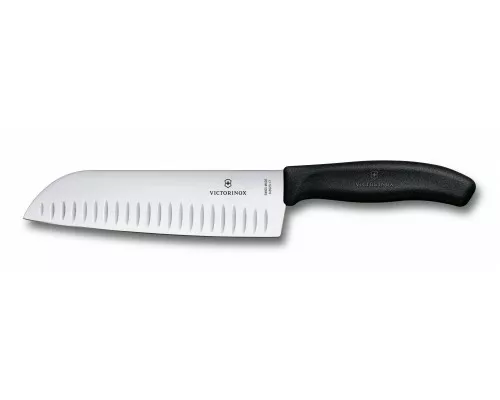 Swiss classic, santoku nazis, rievota mala, 17 cm, melns, dāvanu kaste, Victorinox, 6.8523.17G Victorinox 6.8523.17G Pirkt Swiss classic, santoku nazis, rievota mala, 17 cm, melns, dāvanu kaste, Victorinox, 6.8523.17G