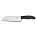 Swiss classic, santoku nazis, rievota mala, 17 cm, melns, dāvanu kaste, Victorinox, 6.8523.17G