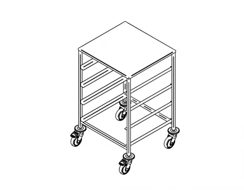 Trauku mazgājamās mašīnas plauktu ratiņi k-4/ut, Inox baltic, K-4/UT Trauku mazgājamās mašīnas plauktu ratiņi k-4/ut, Inox baltic, K-4/UT