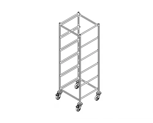 Dishwasher rack trolley k-6, Inox baltic, K-6 Dishwasher rack trolley k-6, Inox baltic, K-6