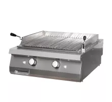 Premium Lava akmens grils - divvietīgs - 90 cm dziļš - gāze