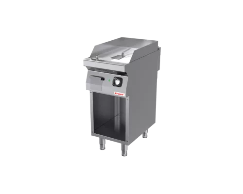 Gluda, hromēta grila plāksne, 400 mm, 4,8 kw, uz atvērta korpusa pamatnes, Kromet, 700.PBE-400G.S Gluda, hromēta grila plāksne, 400 mm, 4,8 kw, uz atvērta korpusa pamatnes, Kromet, 700.PBE-400G.S