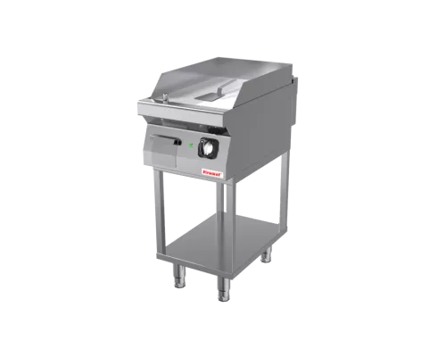 Gluda hromēta grila plāksne, 400 mm, 4,8 kw, uz skeleta pamatnes, Kromet, 700.PBE-400G.T Gluda hromēta grila plāksne, 400 mm, 4,8 kw, uz skeleta pamatnes, Kromet, 700.PBE-400G.T
