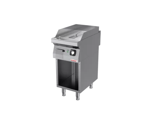 Hromēta rievota grila plāksne 400 mm 4,8 kw uz atvērta korpusa pamatnes, Kromet, 700.PBE-400R.S Hromēta rievota grila plāksne 400 mm 4,8 kw uz atvērta korpusa pamatnes, Kromet, 700.PBE-400R.S