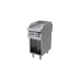 Hromēta rievota grila plāksne 400 mm 4,8 kw uz atvērta korpusa pamatnes, Kromet, 700.PBE-400R.S