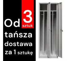 BHP apģērbu skapis J-60 2 durvju ar nodalījumiem pelēks S-60 cm G-50 cm H-180 cm skrūvējams (paliktņu sūtījums) N