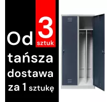 BHP apģērbu skapis J-80 ar 2 durvīm, ar nodalījumiem, pelēks/ grafīts priekšējais S-80 cm G-50 cm H-180 cm skrūvējams (paliktņu sūtījums) N