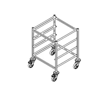 Тележка для 4 стоек для посудомоечных машин