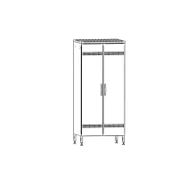 Tīrīšanas skapis 800 mm ar bļodu