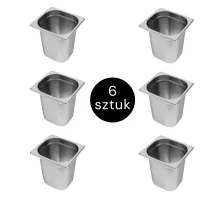 Gastronorm konteiners - 1/6 GN - 20 cm dziļš