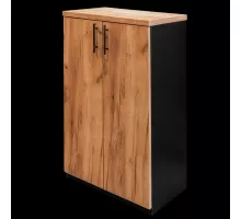 Biroja skapis dokumentu glabāšanai H- 120 cm L- 70 cm G- 35 cm ozolkoka amatniecība / melns N