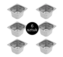 Gastronorm konteiners - 1/6 GN - 10 cm dziļš